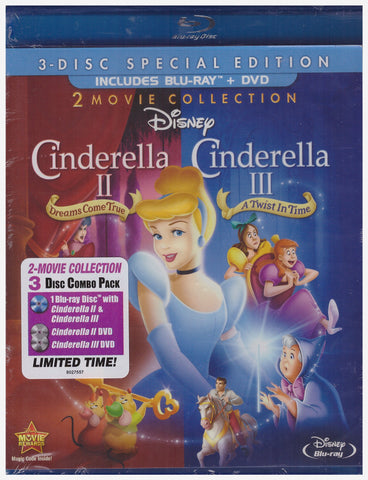 Cinderella II: Dreams Come True / Cinderella III: A Twist In Time [Blu-ray]