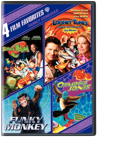 4 Film Favorites: Family Comedies (Funky Monkey, Looney Tunes Back In Action, Osmosis Jones, Space Jam)