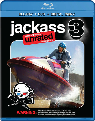 Jackass 3 (Two-Disc Anaglyph 3D DVD / Blu-ray Combo + Digital Copy) [3D Blu-ray]