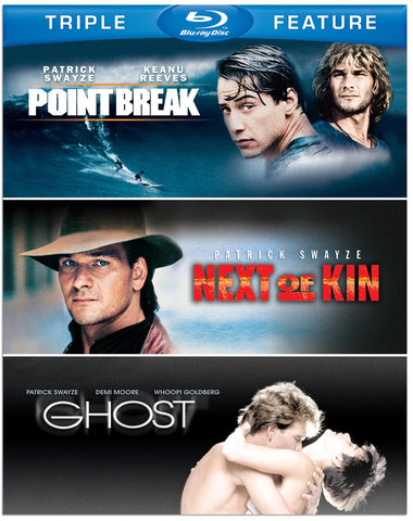 Patrick Swayze Triple Feature (Next of Kin / Ghost / Point Break) [Blu-ray]