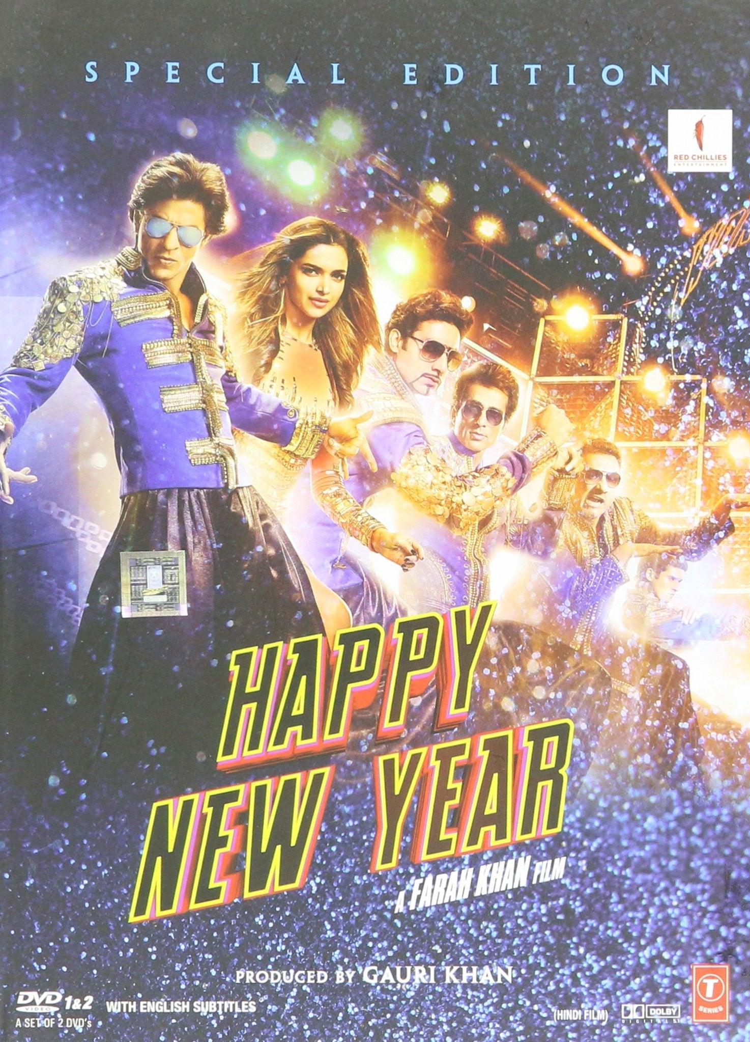 HAPPY NEW YEAR DVD [BOLLYWOOD] - 2 DISC SPECIAL EDITION [DVD] [2014] (Valentine's Day)(ROMANTIC)