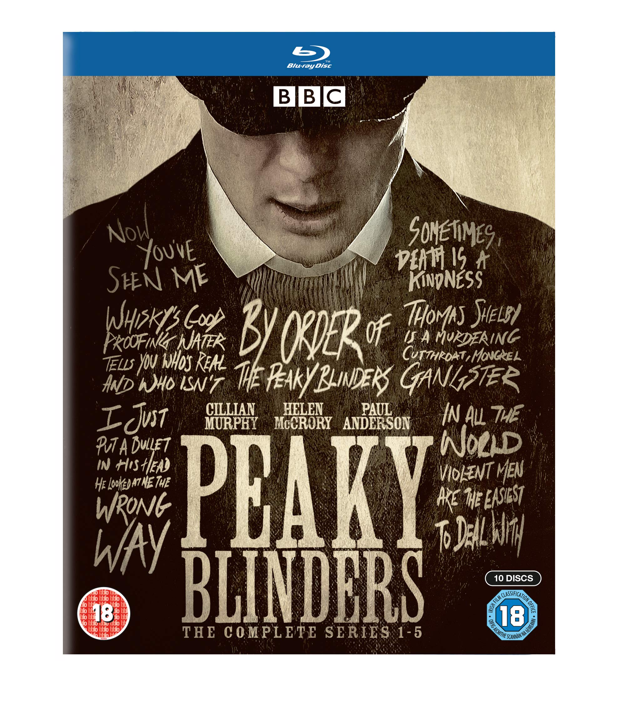 Peaky Blinders (The Complete Series 1-5) - 10-Disc Box Set [ NON-USA FORMAT, Blu-Ray, Reg.B Import - United Kingdom ]