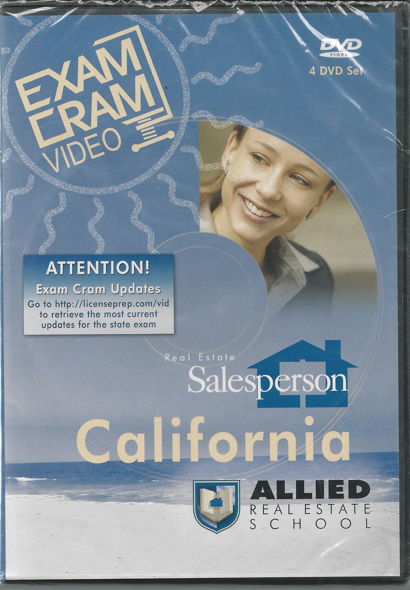 Allied Real Estate School California Exam Cram Video (4 DVD Set, NO WORKBOOK INCLUDED)