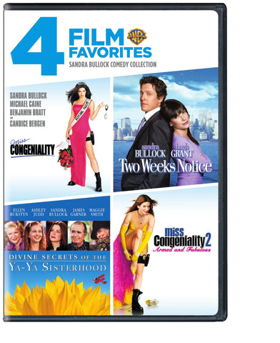 4 Film Favorites: Sandra Bullock (Divine Secrets of the Ya-Ya Sisterhood, Miss Congeniality 2, Miss Congeniality: Deluxe Edition, Two Weeks Notice)