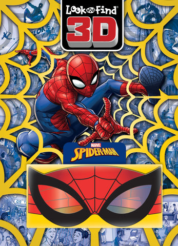 Marvel Spider-man 3D Look and Find Activity Book! - Spidey 3D Glasses Included! - PI Kids