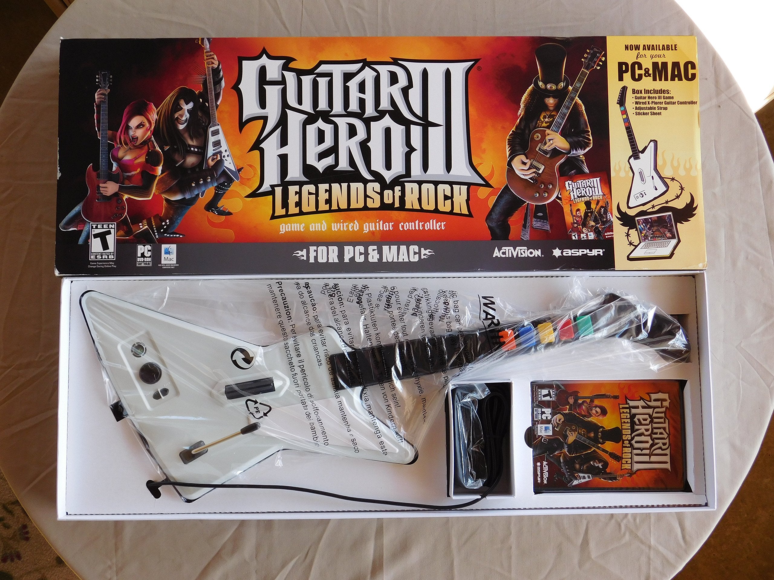 Guitar Hero III: Legends of Rock Bundle With Guitar - PC/Mac (Wired bundle)