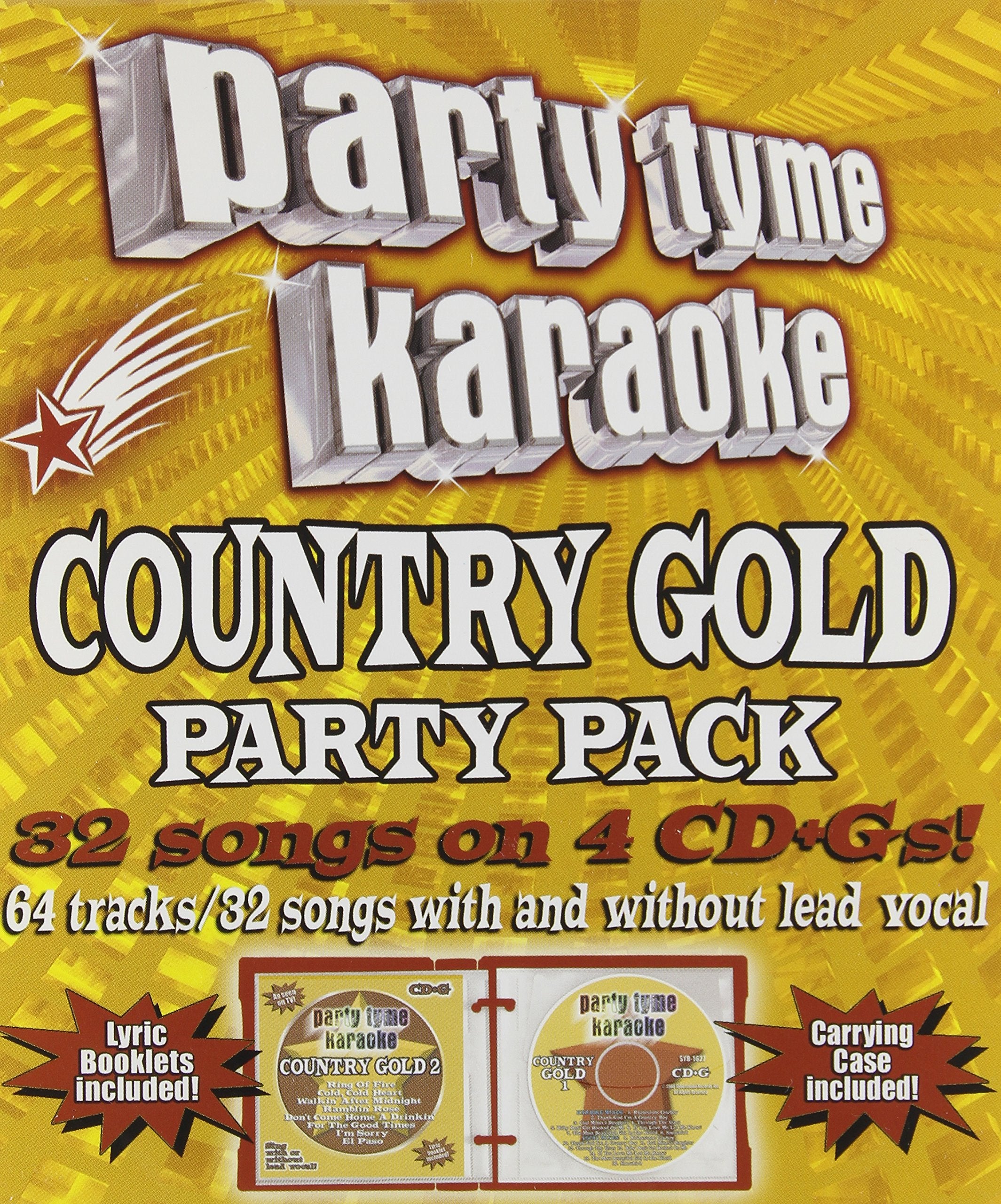Party Tyme Karaoke - Country Gold Party Pack (32+32-song Party Pack)[4 CD]
