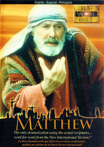 Gospel of Matthew The Visual Bible DVD in English, Spanish and Portuguese